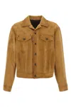 Dsquared2 Leather Button-fastening Jacket In Brown