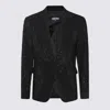 Dsquared2 Black Wool Blazer In Black