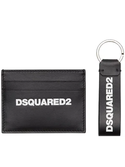 Dsquared2 Gift Box Black Leather Card Holder