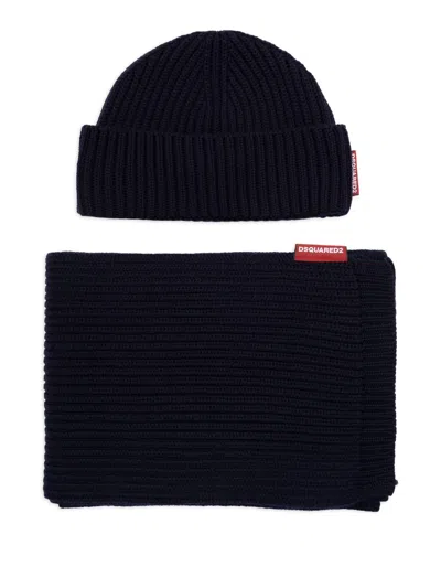 Dsquared2 Gift Box Knit Set In Blue