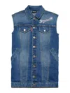 Dsquared2 Gilet Over Unisex In Blue