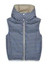 Dsquared2 Gingham-check Gilet In Blue