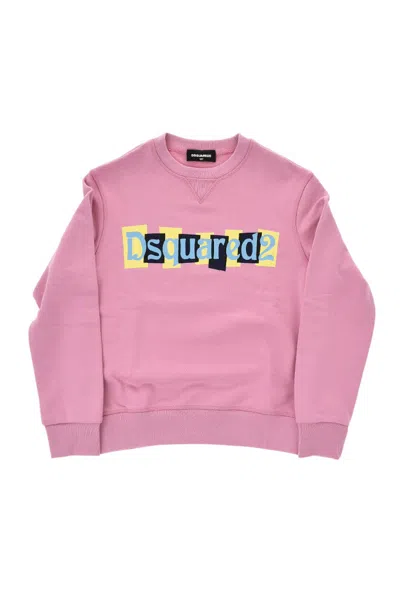 Dsquared2 Girls Pink Logo Sweatshirt