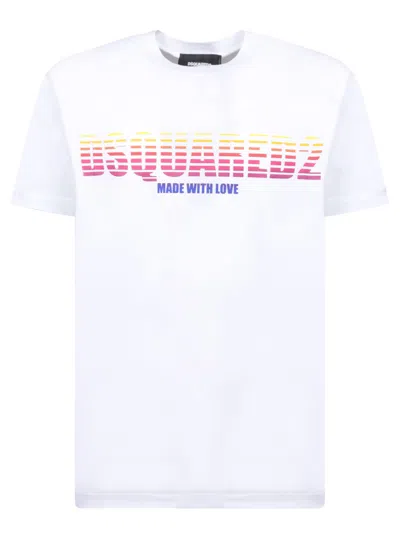 Dsquared2 Girocollo Cool Fit In White