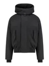 Dsquared2 Giubbino Techno Down Bomber In Nylon In Black