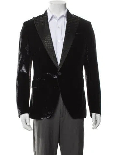 Pre-owned Dsquared2 Glitter Accents Blazer In Blue
