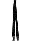 Dsquared2 Glitter-detail Silk Scarf In Black