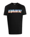 Dsquared2 Glitter Logo-print T-shirt In Black