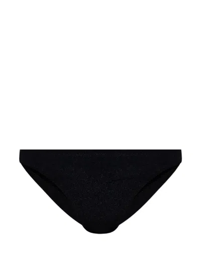 Dsquared2 Glitter-effect Bikini Bottoms In Black