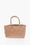 Dsquared2 Glossy Handbag With Braided Design