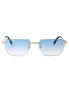 Dsquared2 Gold Blue Metal Sunglasses In Multi