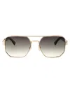Dsquared2 Gold Havana Metal Sunglasses In Multi