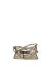 Dsquared2 Gold Laminated Clutch Bag In Metallic