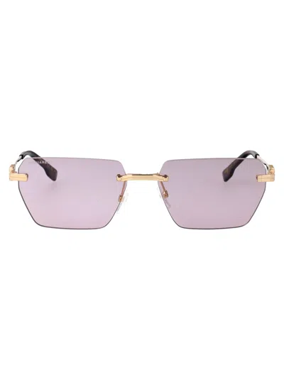 Dsquared2 Gold Pink Metal Sunglasses In Transparent