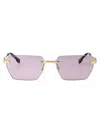Dsquared2 Gold Pink Metal Sunglasses In Multi