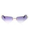 Dsquared2 Gold Violet Metal Sunglasses In Multi