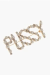 Dsquared2 Golden Effect Brooch With Jewels And Beads