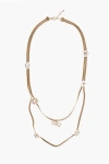Dsquared2 Golden-effect Metal Opera Necklace With Resin Details