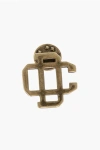 Dsquared2 Golden-effect Monogram Brooch