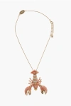Dsquared2 Golden Effect Necklace With Lobster Pendant