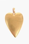 Dsquared2 Golden Effect Single Earring With Maxi Heart-shaped Pendant Grösse Unic