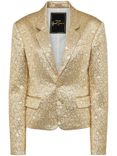 Dsquared2 Good Evening Blazer In Gold