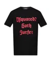 Dsquared2 Goth Surfer Short-sleeve T-shirt In Black