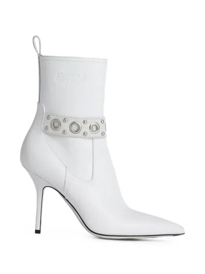 Dsquared2 Gothic Ankle Boots In White