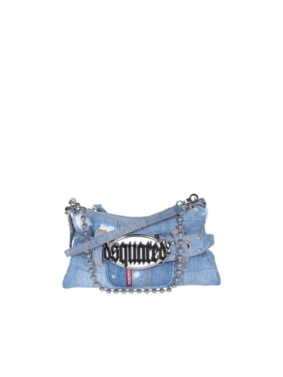 Dsquared2 Gothic Belt Clutch Blue Bag