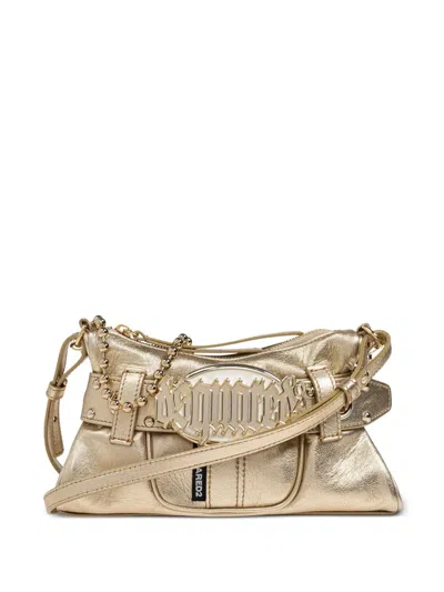 Dsquared2 Gothic Belt Cross Body Bag In Gold