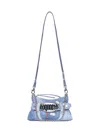 Dsquared2 Gothic Denim Shoulder Bag In Blue