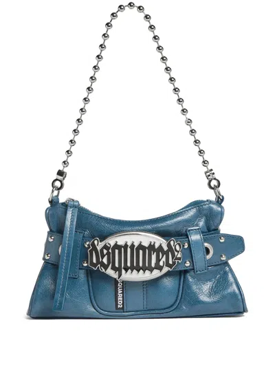 DSQUARED2 GOTHIC LEATHER SHOULDER BAG