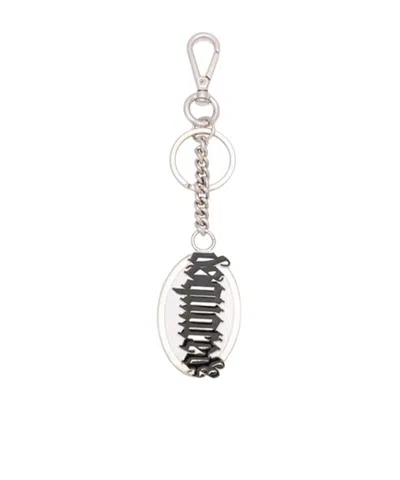 Dsquared2 Gothic Logo-plaque Key Chain In White