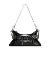 Dsquared2 Gothic Logo-plaque Leather Shoulder Bag In Black