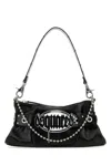 Dsquared2 Gothic Leather Shoulder Bag In Black