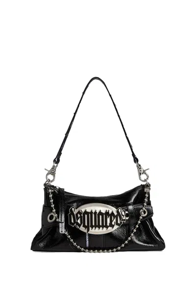 Dsquared2 Gothic Shoulder Bag In Nero