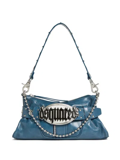 Dsquared2 Gothic Shoulder Bag In Blue