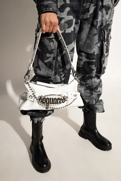 Dsquared2 ‘gothic' Shoulder Bag In White