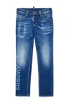 Dsquared2 Clement Whiskering-effect Jeans In Blue
