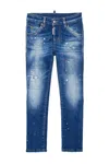 Dsquared2 Logo-patch Cotton-blend Jeans In Blue