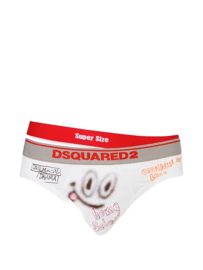 Dsquared2 Graffiti Briefs In Multi