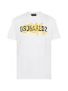 Dsquared2 Graffiti Cool-fit T-shirt In Brown