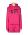 Dsquared2 Graffiti Logo Print Hoodie In Pink
