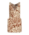 Dsquared2 Graffiti Pocket Mini Dress In Multi
