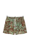 Dsquared2 Graffiti-print Swim Shorts In Multi