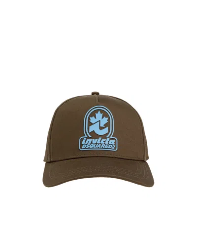 Dsquared2 Graphic Baseball Cap In Green