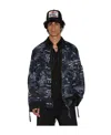 Dsquared2 Man Jacket Slate Blue Size 44 Polyamide In Black