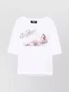 Dsquared2 Logo Cotton T Shirt In White