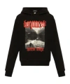 Dsquared2 Graphic-print Cotton Hoodie In Black
