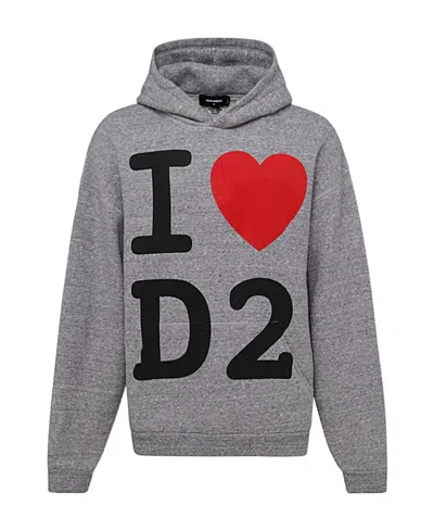 DSQUARED2 DSQUARED2 GRAPHIC-PRINTED LONG-SLEEVED HOODIE